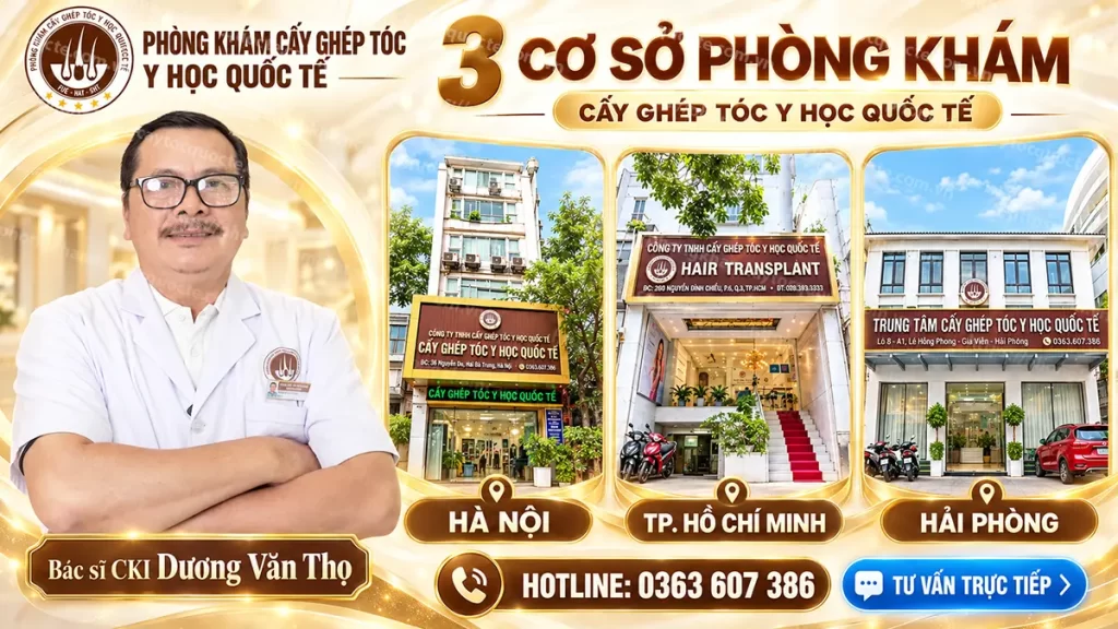 3 địa chỉ cấy ghép tóc uy tín chất lượng của trung tâm cấy ghép tóc y học quốc tế