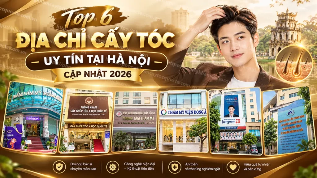 6 Địa chỉ cấy tóc uy tín và tốt nhất tại Hà Nôi