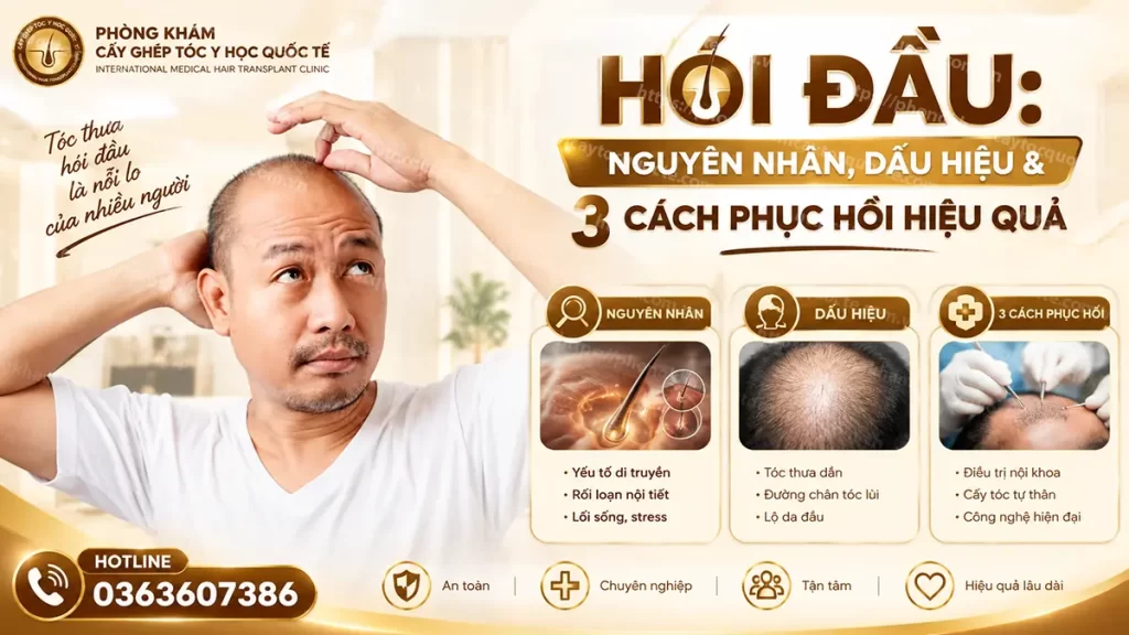 Nguyên nhân hói đầu và cách khắc phục